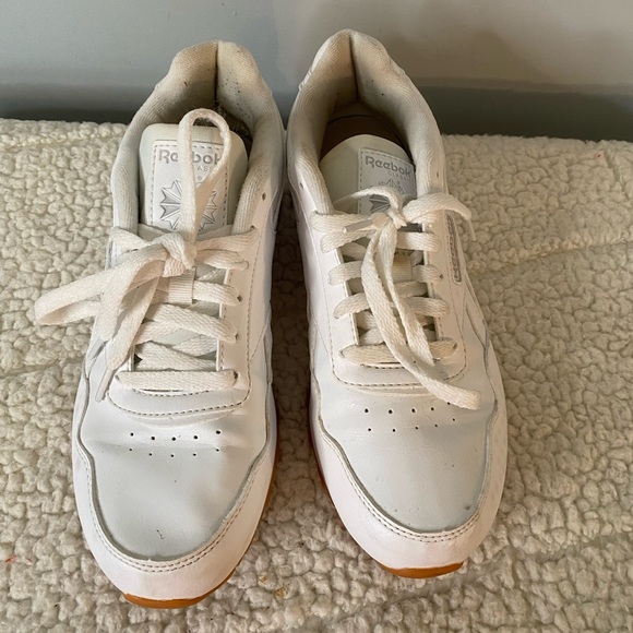 Reebok Womens Classic Harman Run CM9940 White Casual Shoes Sneakers Size 8 - Picture 3 of 7